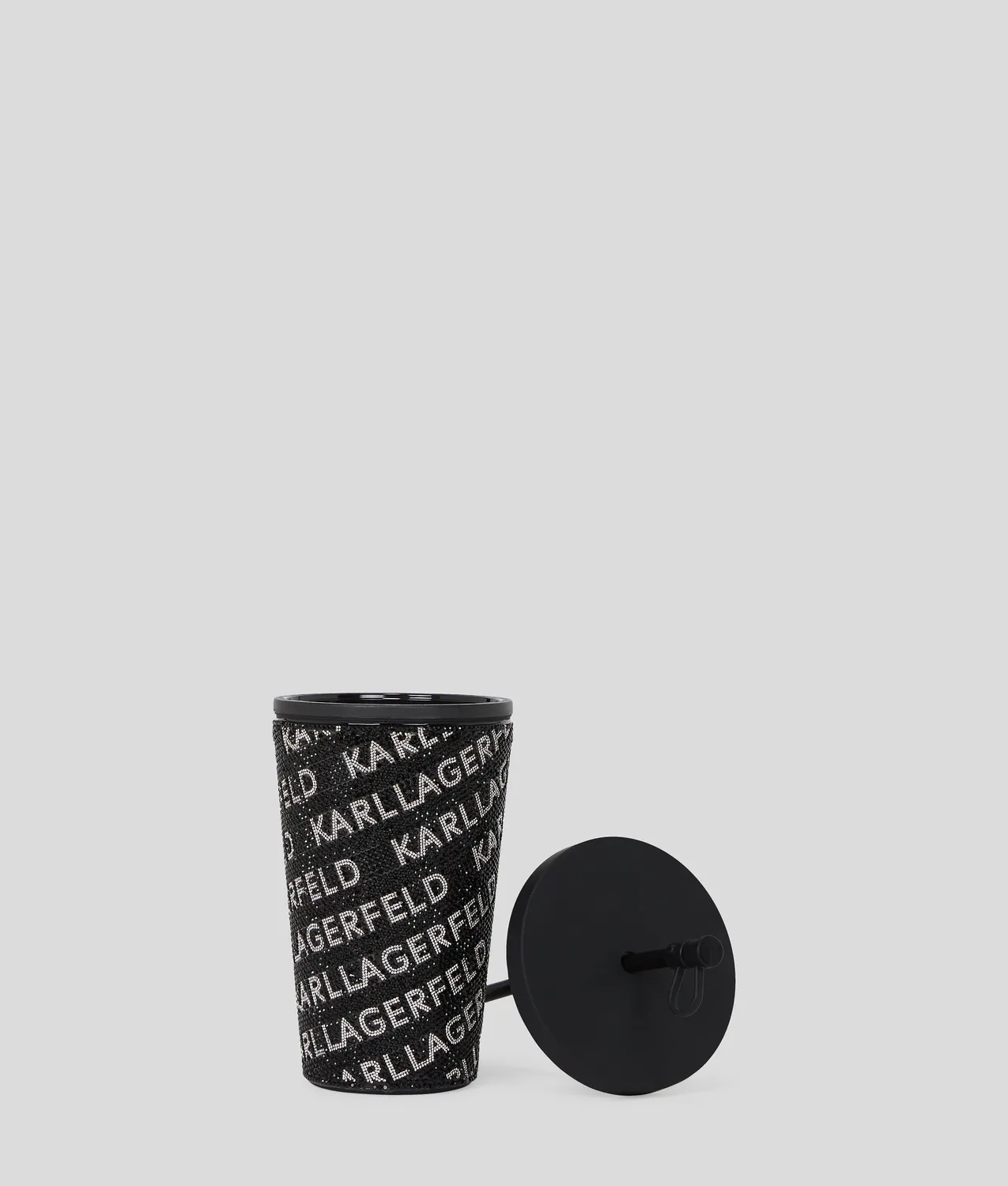 Karl Lagerfeld Rhinestone Logo To-go Becher Strass