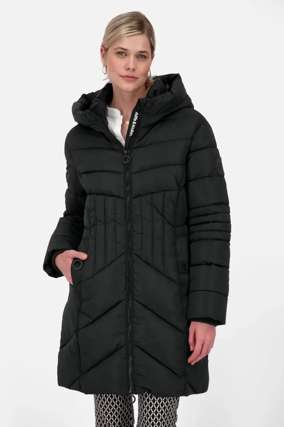 Alife & Kickin PriskaAK A Parka Damen Schwarz warm gefüttert