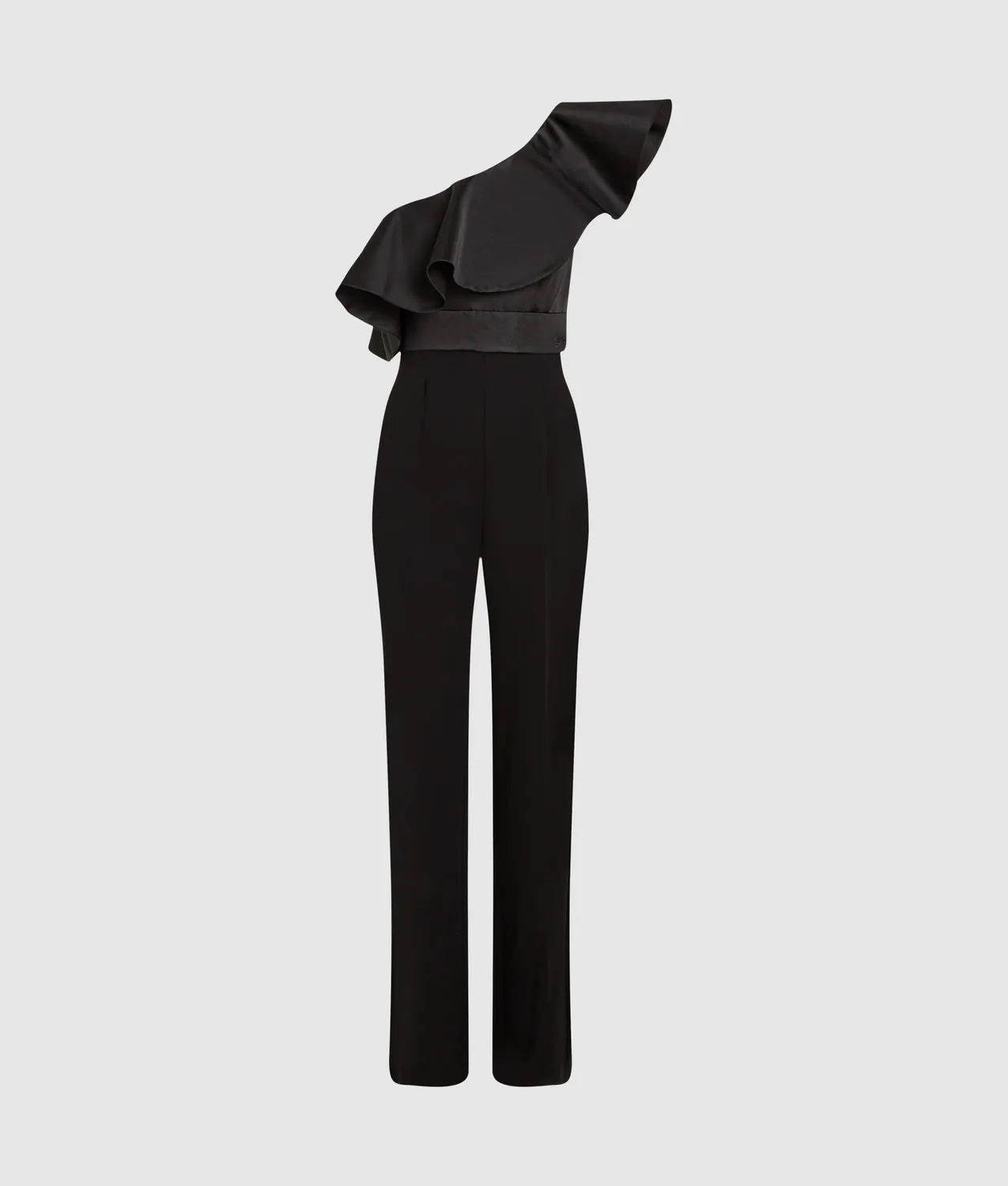 Karl Lagerfeld One-Shoulder Jumpsuit Rüsche Gr. 4