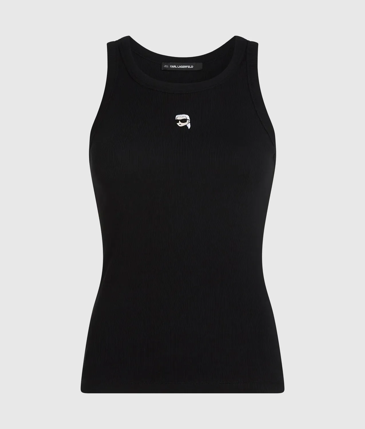 Karl Lagerfeld Ikon Rippen Tank-Top Bio-Baumwolle