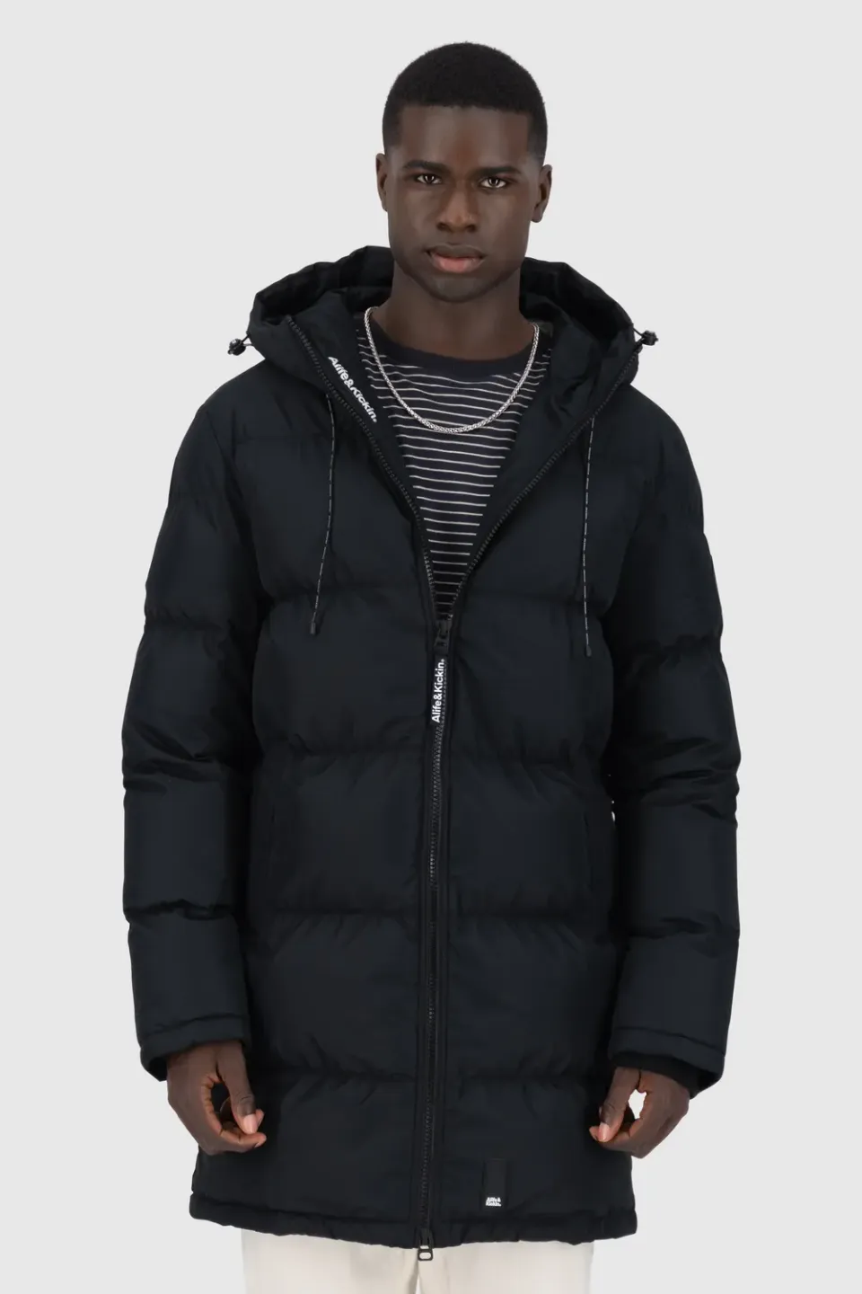 Alife & Kickin TimonAK A Puffer Parka Schwarz Herren Winter