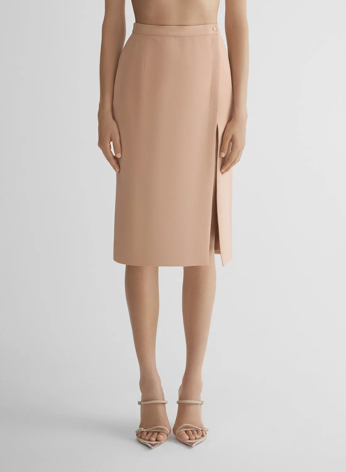 Mugler Re/Edit Lingerie Rock Beige Bleistift