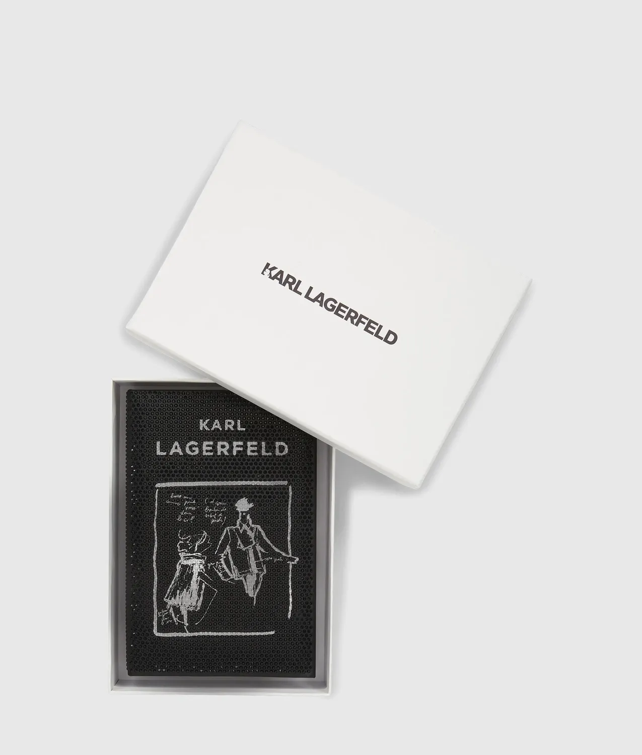 Karl Lagerfeld K/Soiree Book Minaudière Clutch Strass