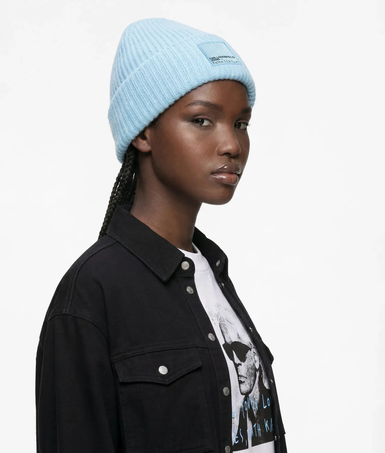 Karl Lagerfeld KLJ x Terzini Beanie gerippt