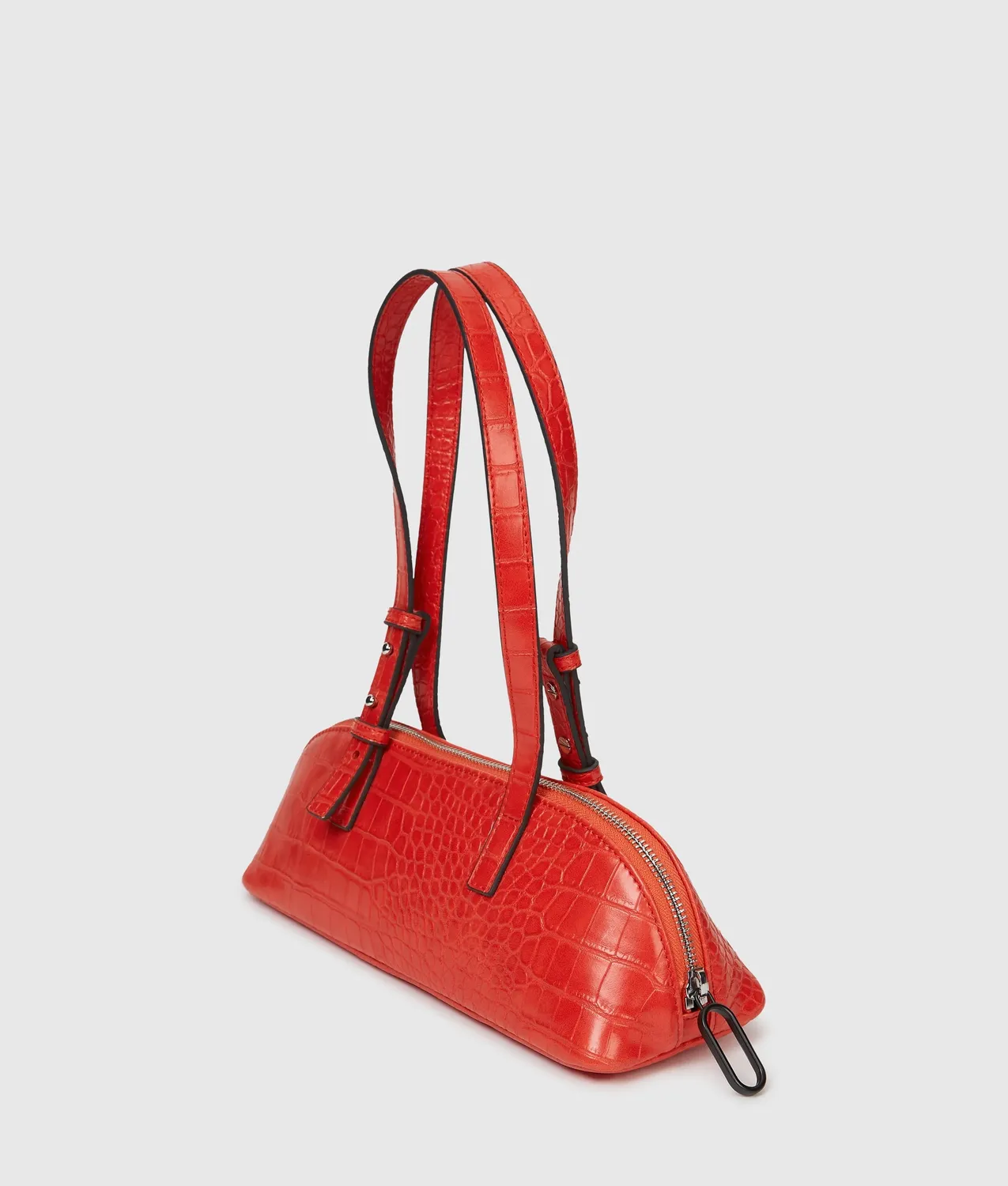 Karl Lagerfeld Croco Schultertasche Umhängetasche Kroko-Optik