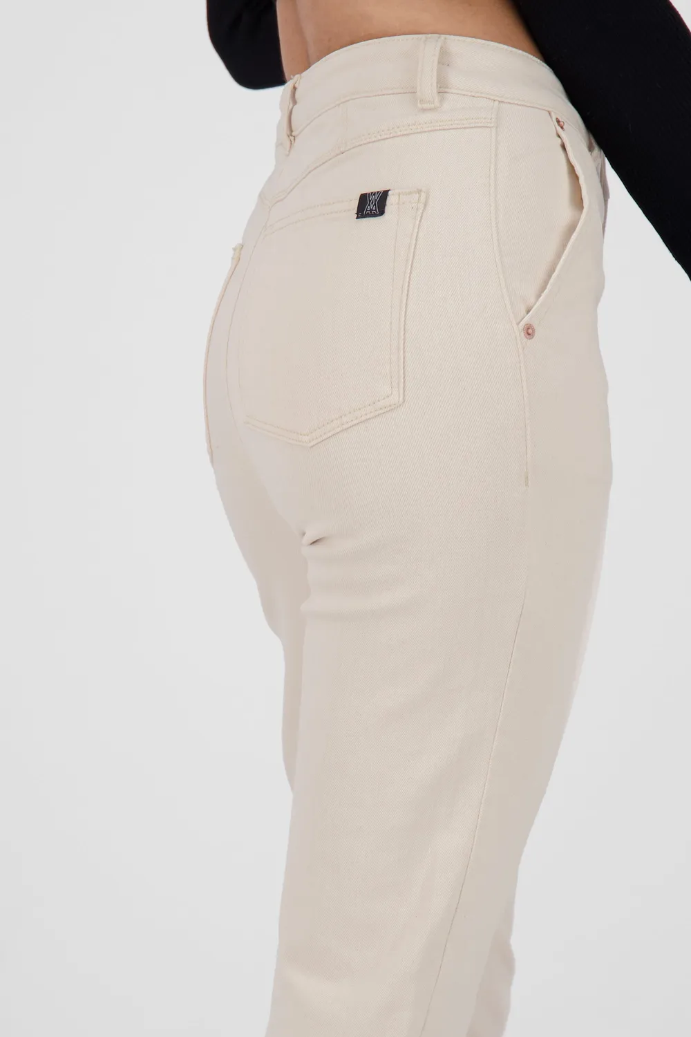 Alife & Kickin LaureenAK DNM R Mom Jeans Beige Damen