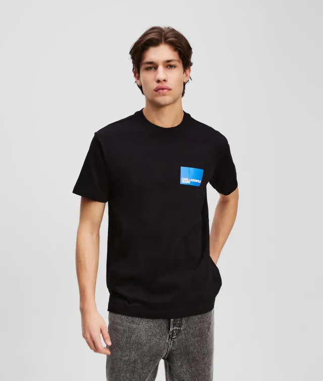 Karl Lagerfeld Jeans Box Logo T-Shirt Herren weiß