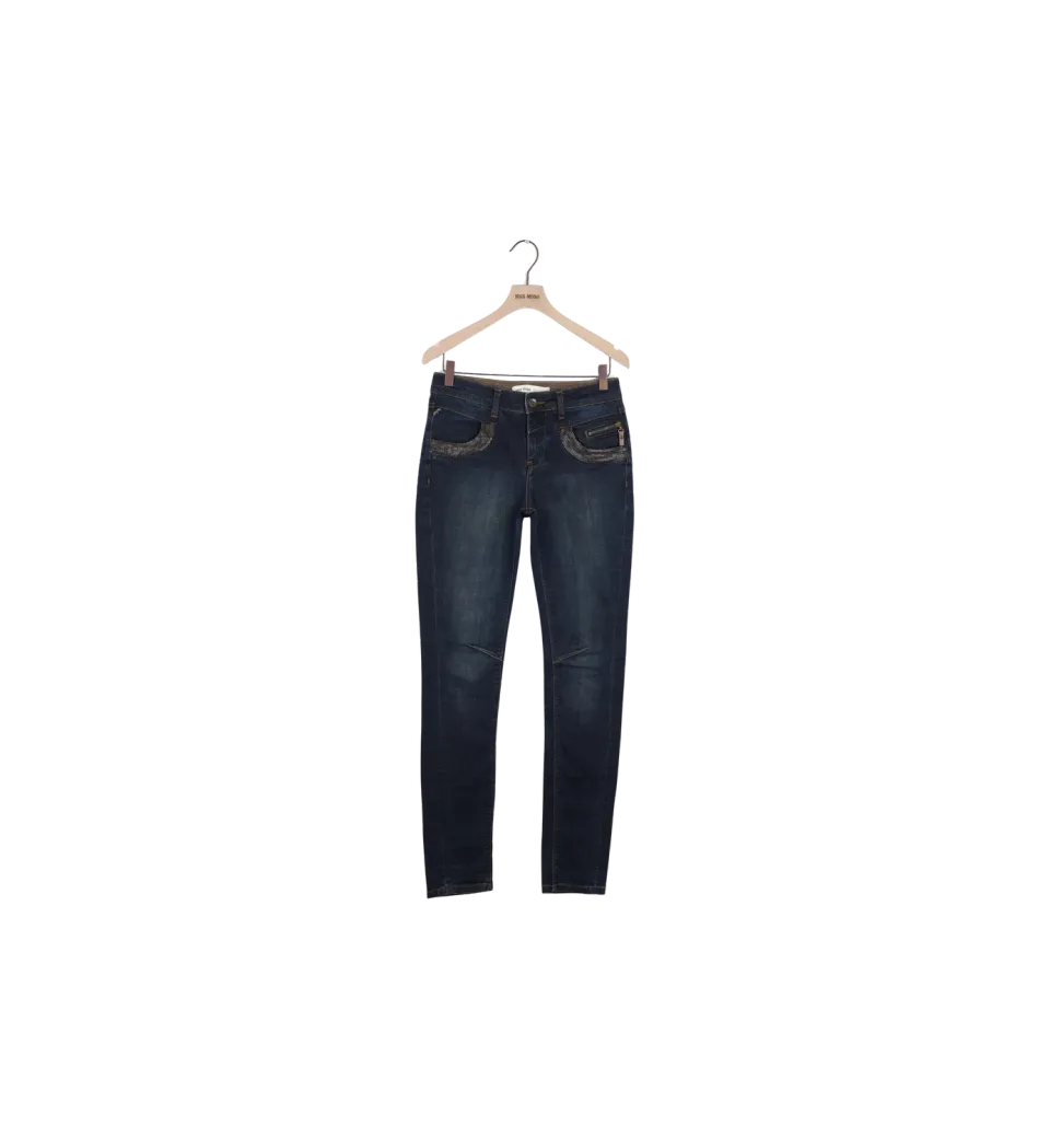 Mos Mosh ReLoved Naomi Glam Jeans 26 Dark Blue