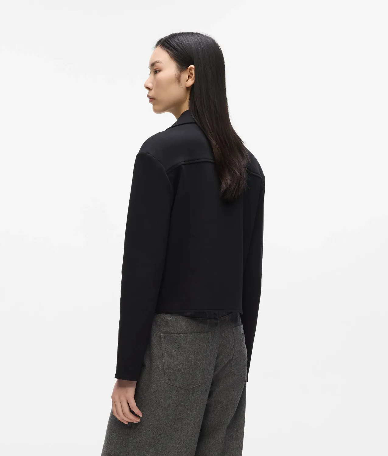 Karl Lagerfeld Biker Sweatshirt Jacke mit Reissverschluss Zip