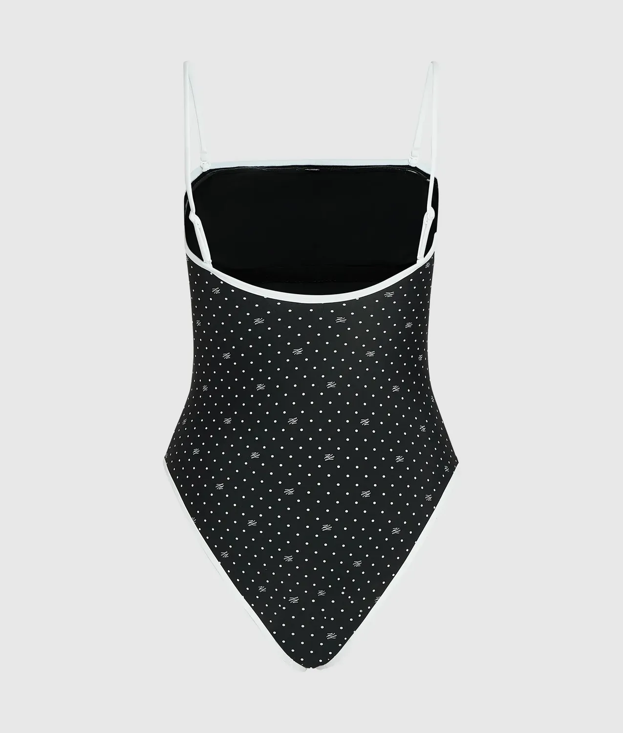Karl Lagerfeld Polka Dot Badeanzug Damen Tupfen
