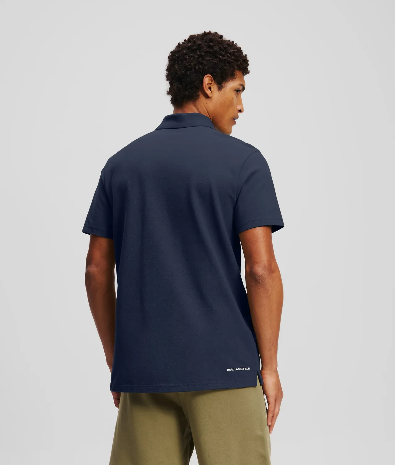 Karl Lagerfeld Ikon Kameo Poloshirt mit Stickerei