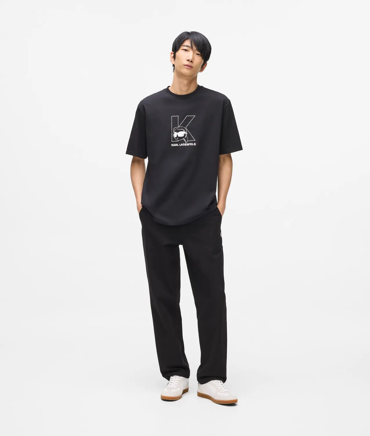 Karl Lagerfeld Ikon K-Initial T-Shirt Bio-Baumwolle