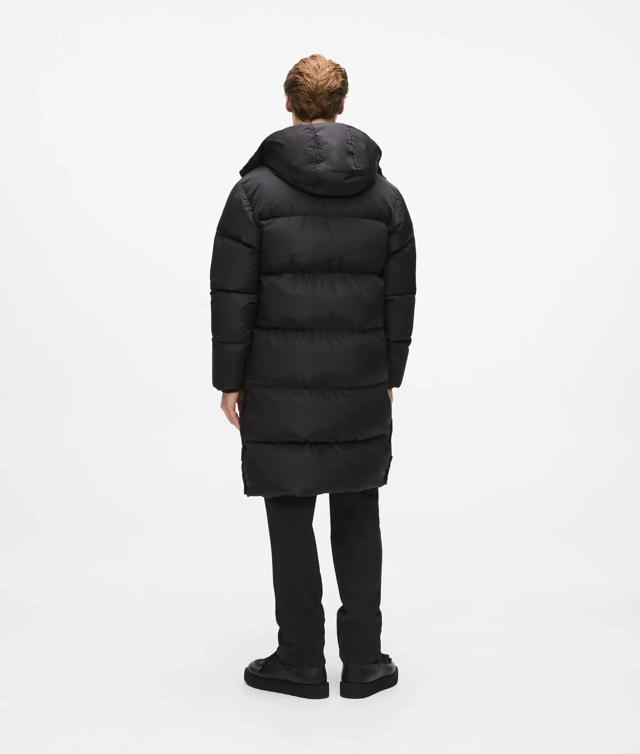 Karl Lagerfeld Lange Pufferjacke Kapuze Steppjacke