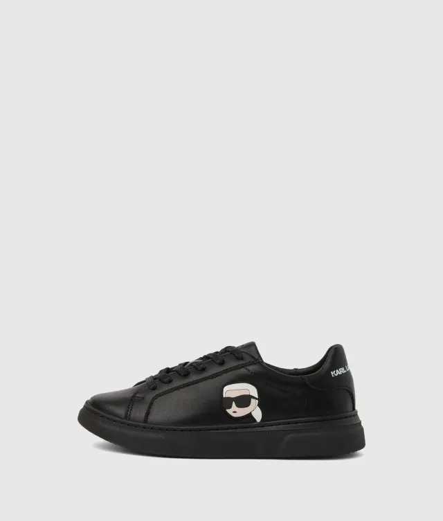 Karl Lagerfeld Ikon Sneaker Jungen Leder schwarz