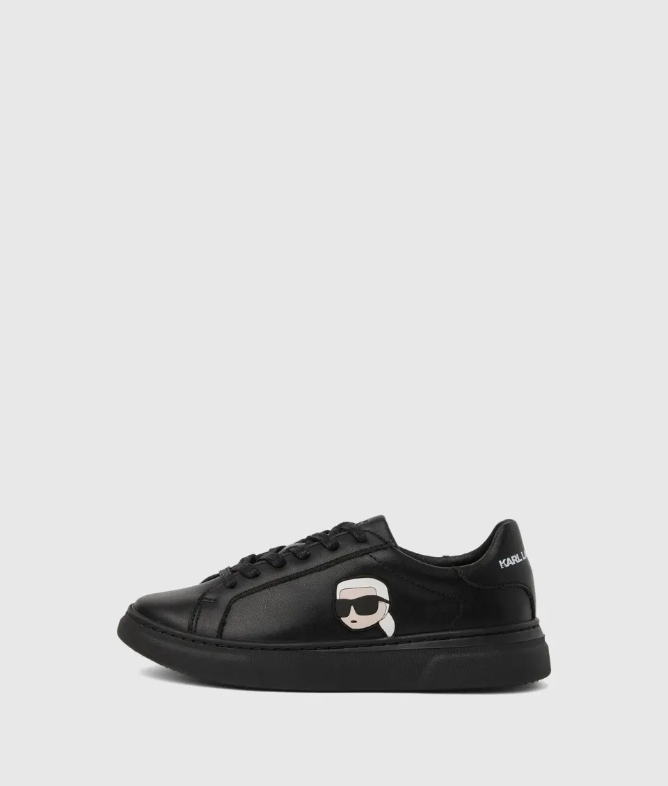 Karl Lagerfeld Ikon Sneaker Jungen Leder schwarz