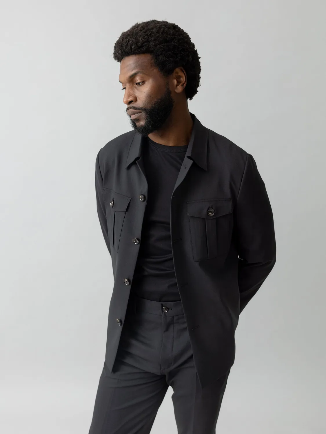 Mos Mosh MMGJacob Dynamic Luxe Overshirt grün