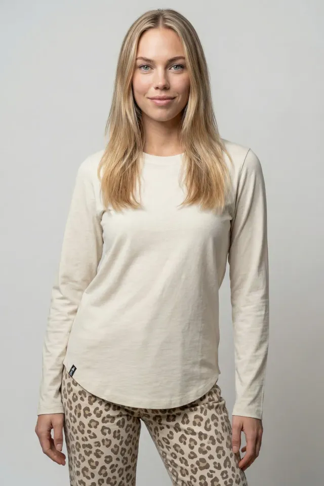 Alife & Kickin LeabellaAK A Longsleeve weiß Bio-Baumwolle
