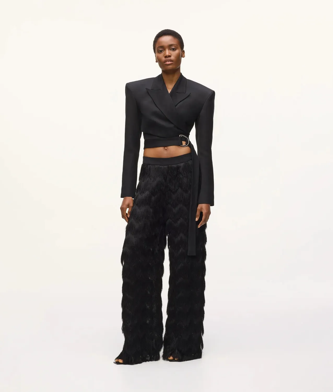 Karl Lagerfeld KL Studio Fringe Pants Hose Fransen