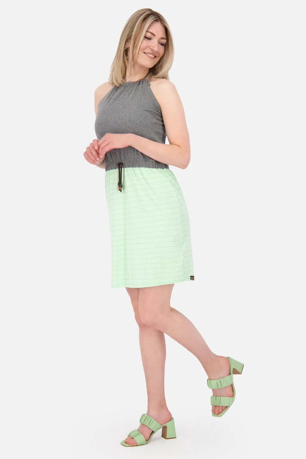 Alife & Kickin VerenaAK B Kleid grau Neckholder