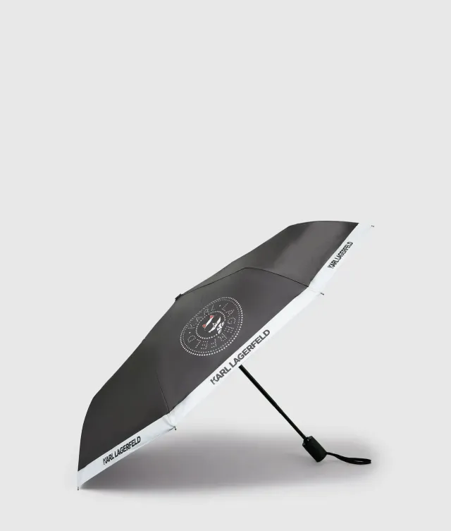 Karl Lagerfeld Ikon Circle Choupette Regenschirm klein