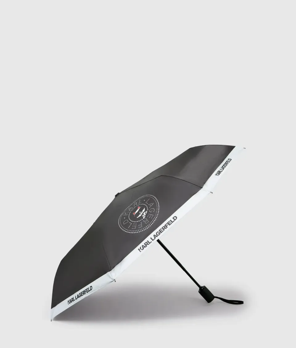 Karl Lagerfeld Ikon Circle Choupette Regenschirm klein