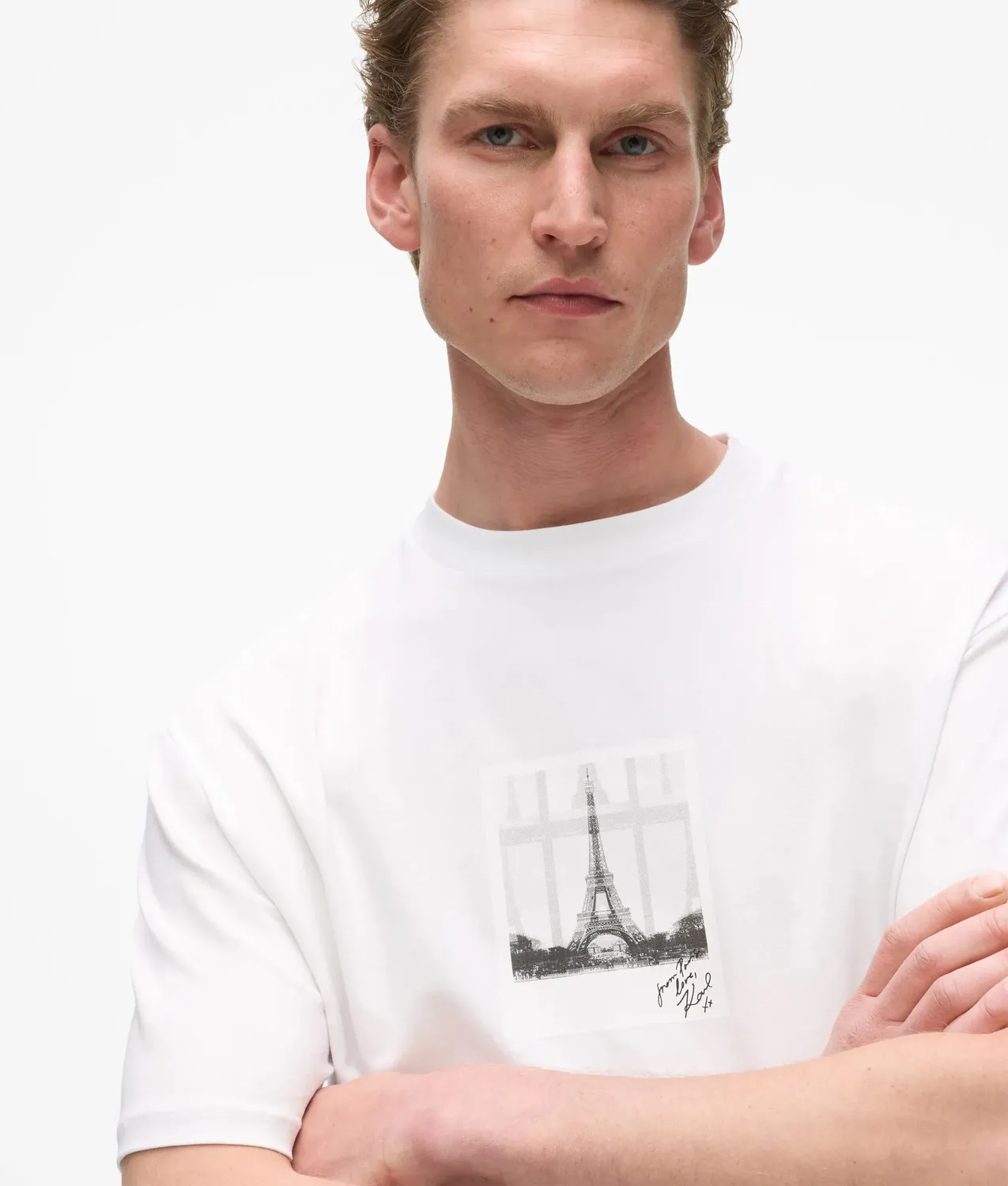 Karl Lagerfeld From Paris with Love T-Shirt Herren Print