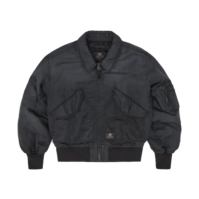 Corteiz Alcatraz Bomber Jacke Vintage Black Nylon