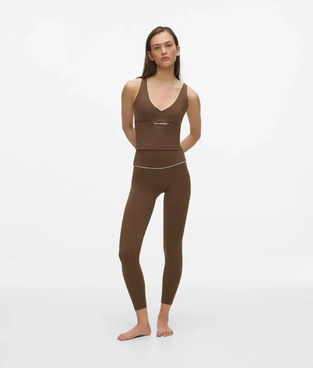Karl Lagerfeld Athleisure-Leggings Paspel schwarz XS-XL