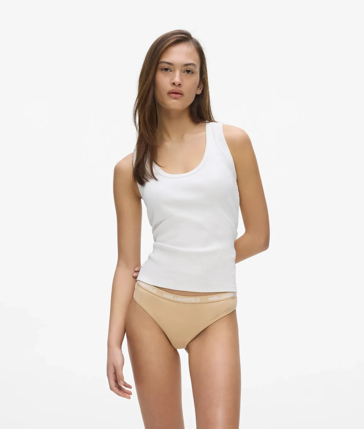 Karl Lagerfeld Logo String Tanga 3er-Pack Baumwolle