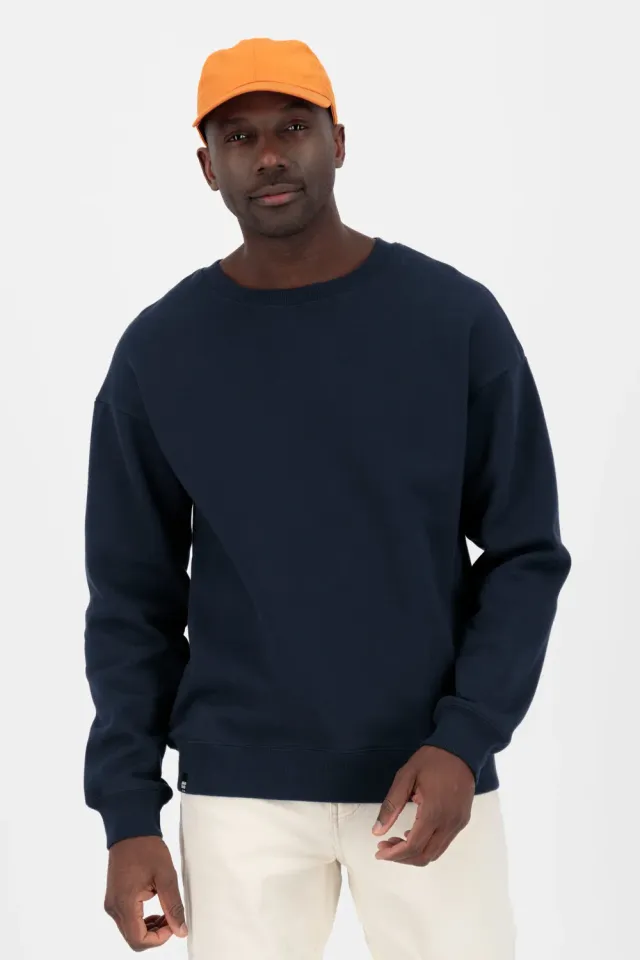 Alife & Kickin LucAK A Sweatshirt Dunkelblau Baumwolle
