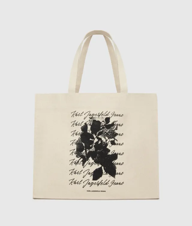 Karl Lagerfeld KL Jeans Floral Shopper Canvas Einheitsgröße