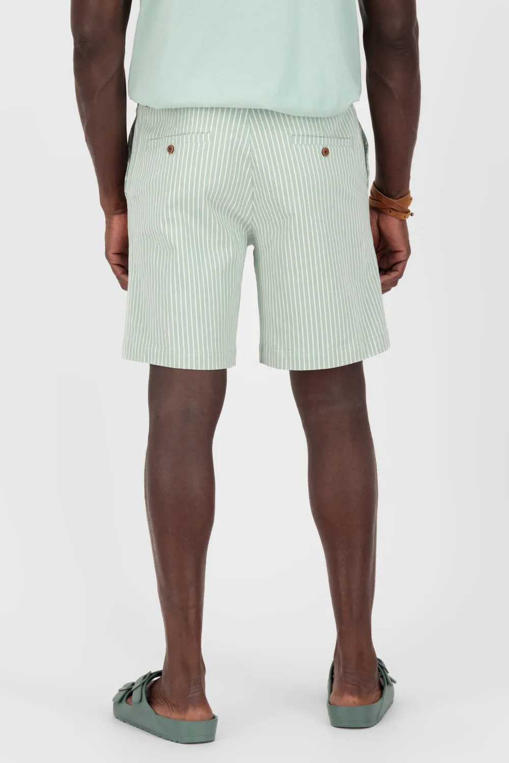 Alife & Kickin MarcoAK Z Shorts Hellgrün gestreift