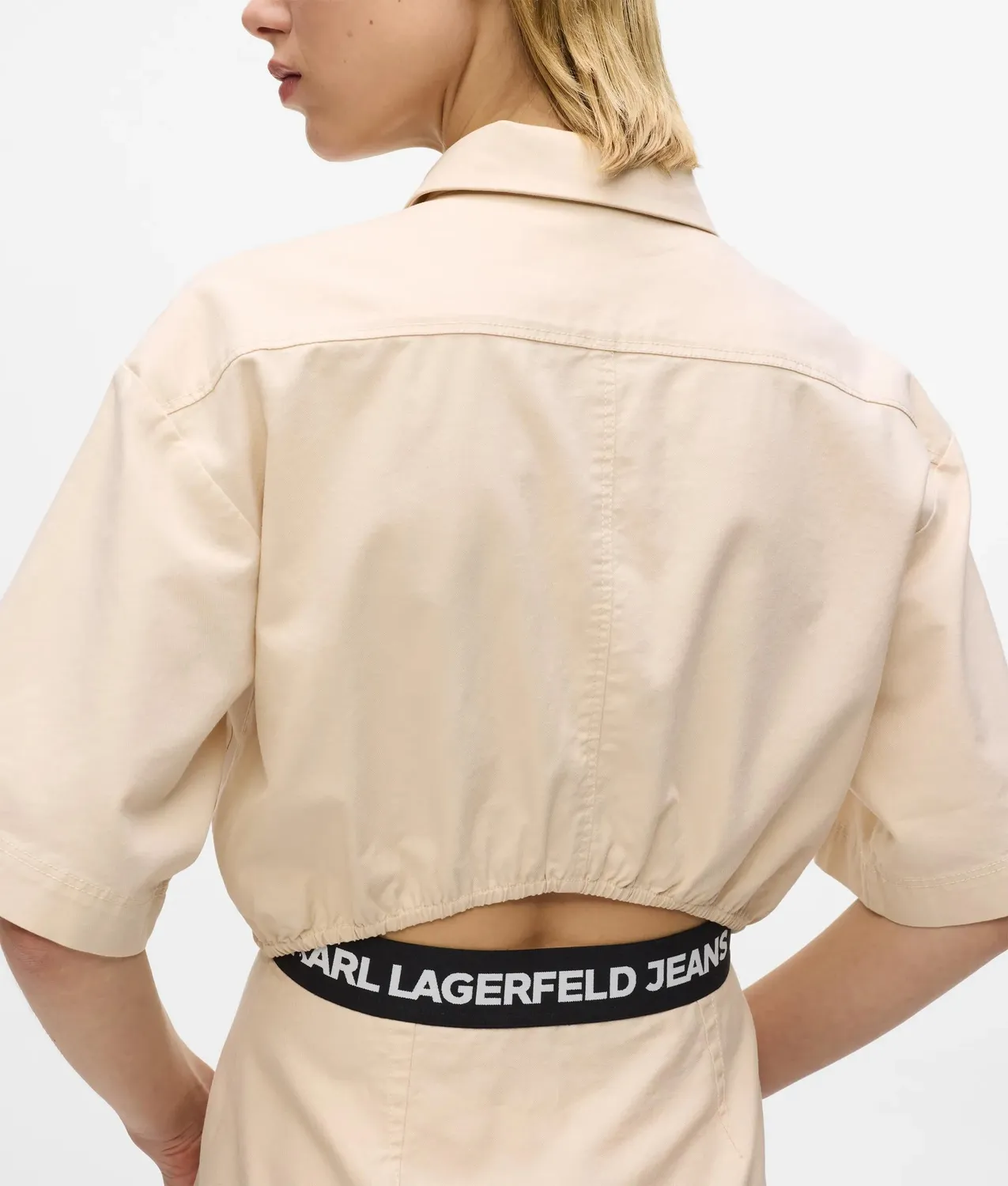 Karl Lagerfeld Jeans Utility Kleid Kurzarm Baumwolle