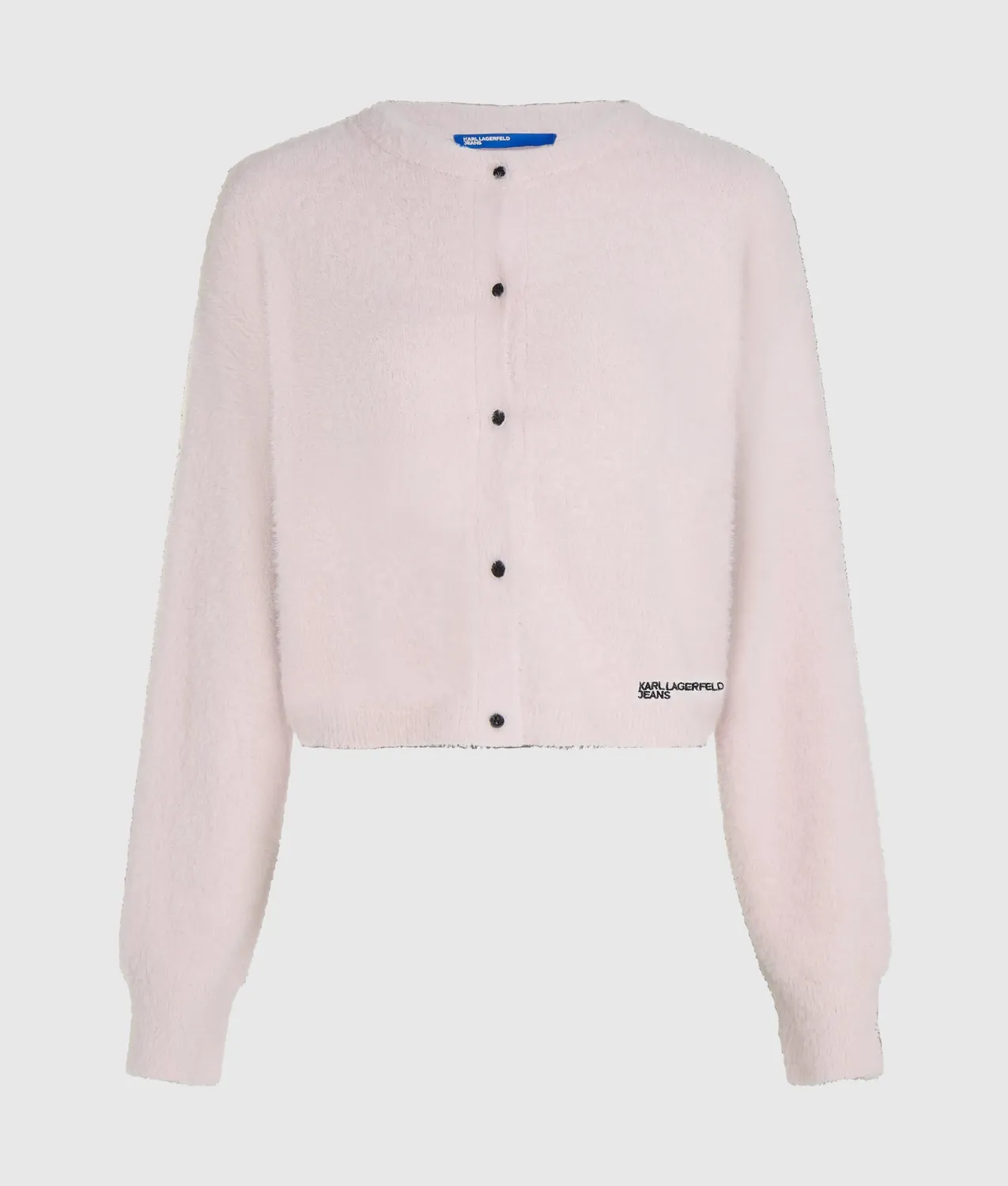 Karl Lagerfeld Cropped Fluffy Cardigan Strickjacke S warm