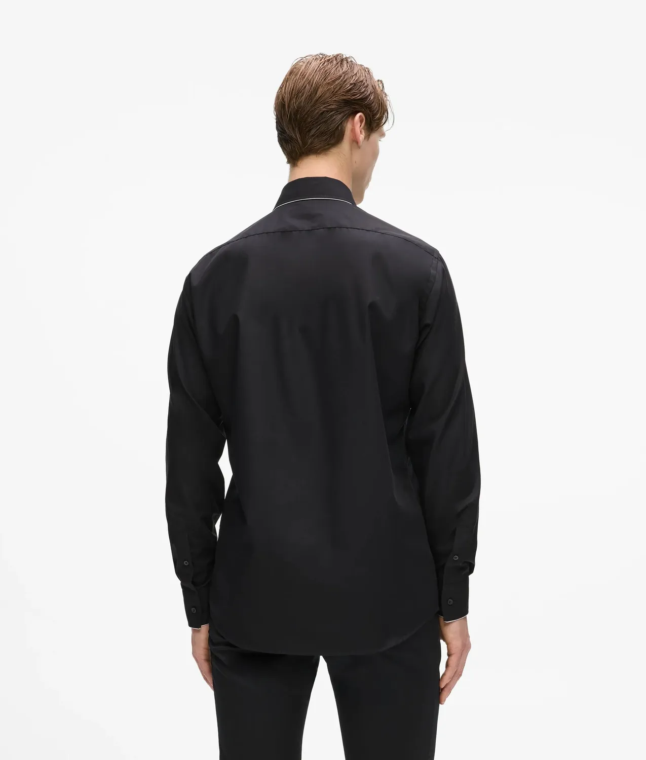 Karl Lagerfeld KL Studio Virgin Wool Hemd Herren Weiß