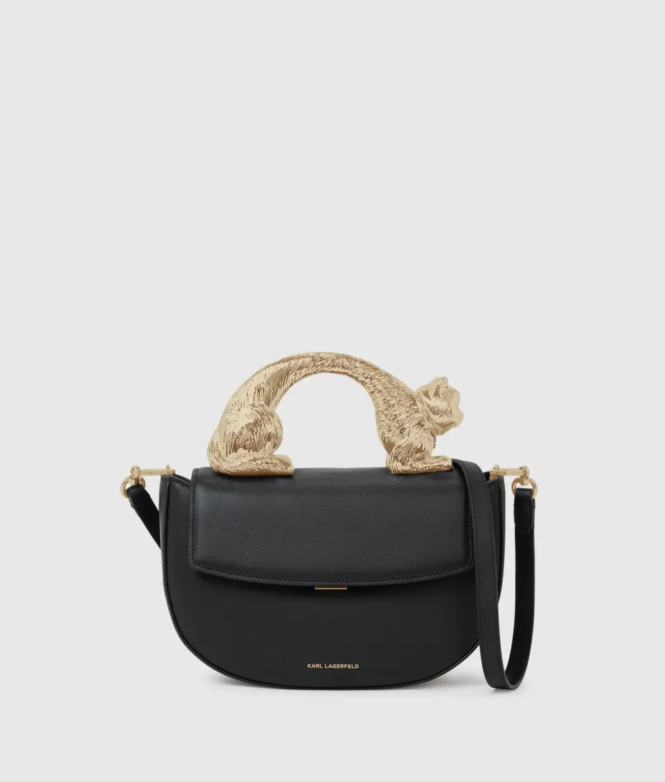 Karl Lagerfeld Ikon Choupette Henkeltasche Leder