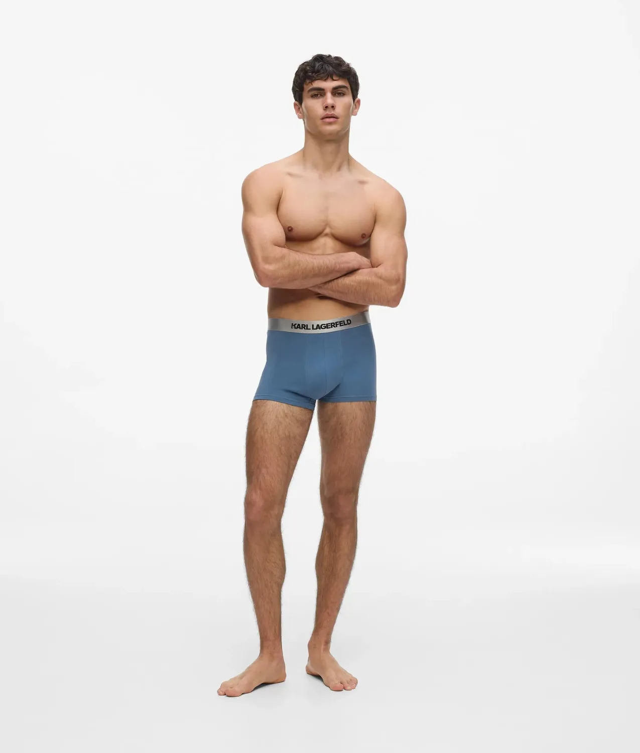 Karl Lagerfeld Metallic Logo Trunks 3er-Pack elastisch