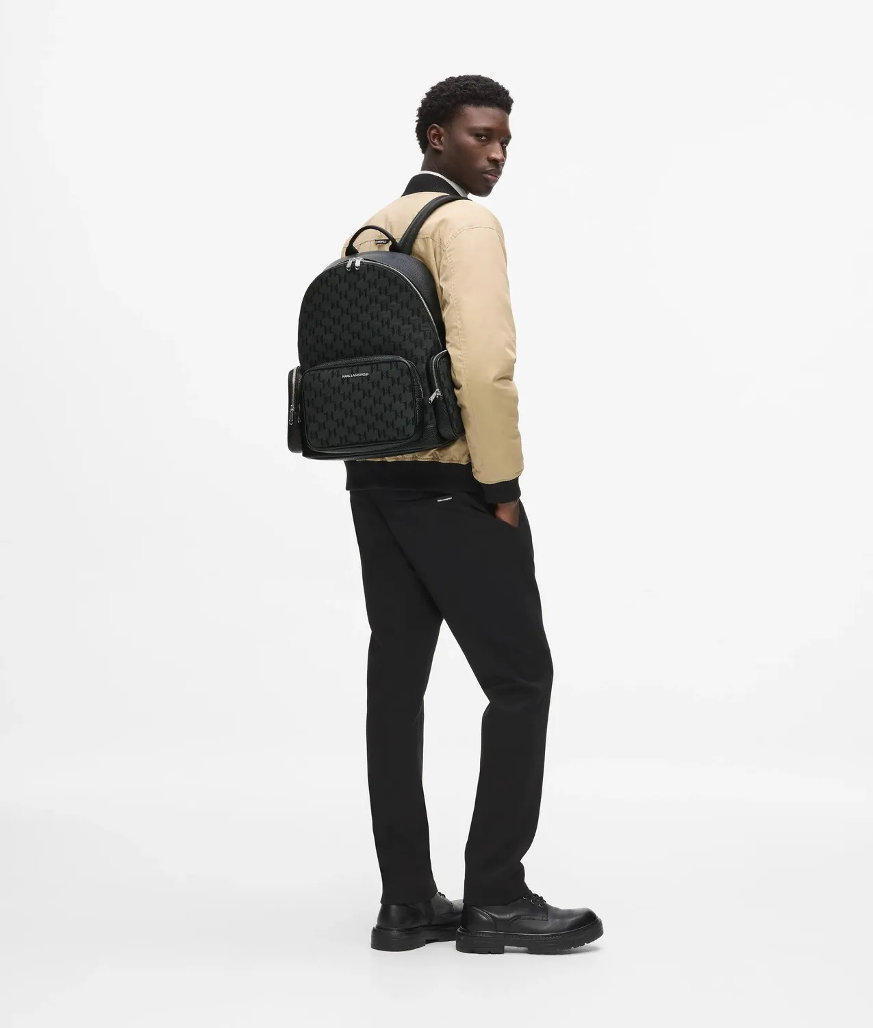 Karl Lagerfeld K/Monogram Jacquard Rucksack One Size