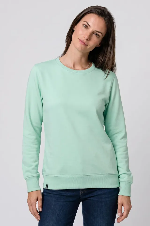 Alife & Kickin LottaAK A Sweatshirt Hellgrün Damen Crewneck