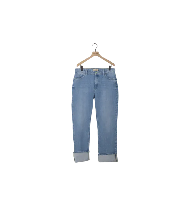 Mos Mosh MMEverly Turn-Up Jeans 32 Hellblau High Waist