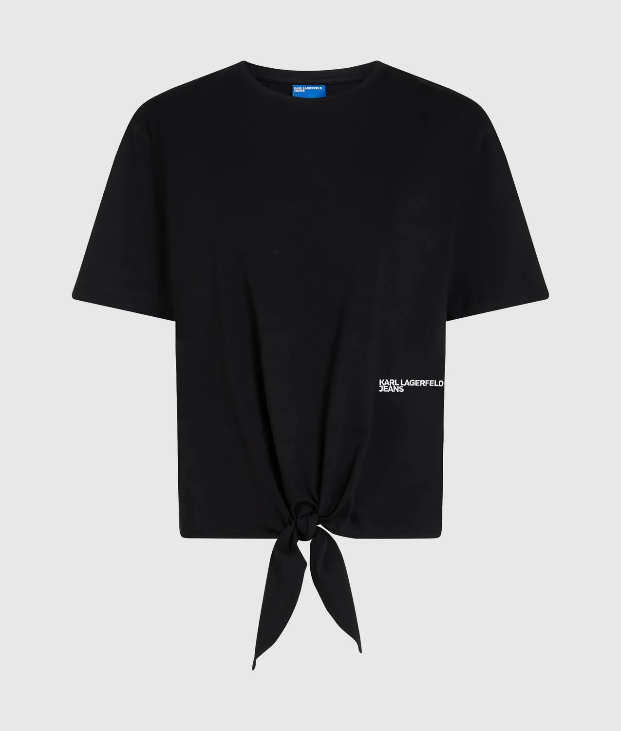 Karl Lagerfeld KL Jeans Tie Detail T-Shirt XS-XL Bio-Baumwolle