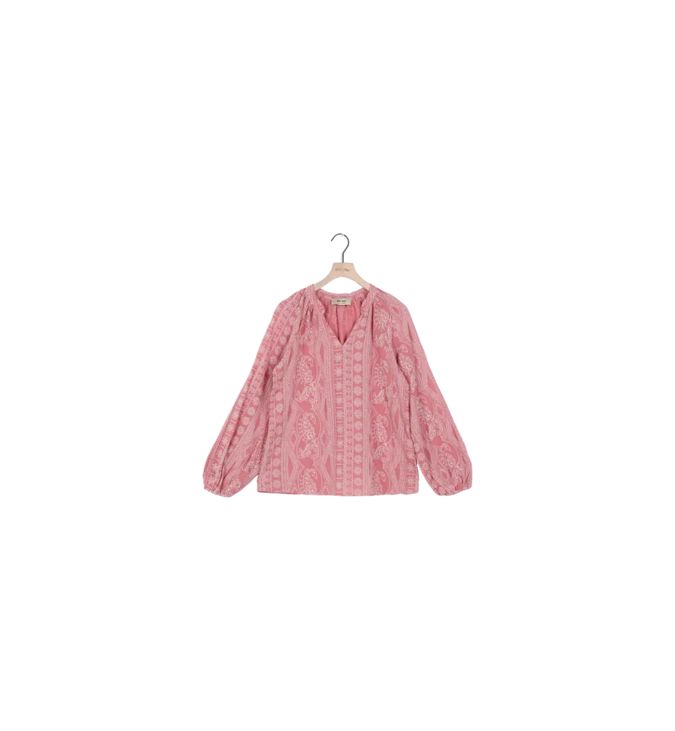 Mos Mosh MMGata Allo Bluse Stickerei Dusty Rose S Secondhand