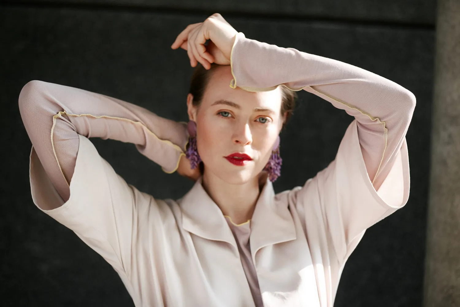 isarti Girato Shirt Pink Clay Tencel beidseitig
