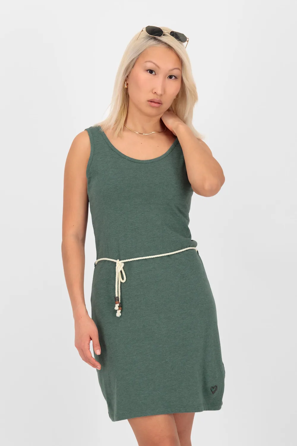 Alife & Kickin JenniferAK A Kleid Dunkelgrün Gr. M ärmellos