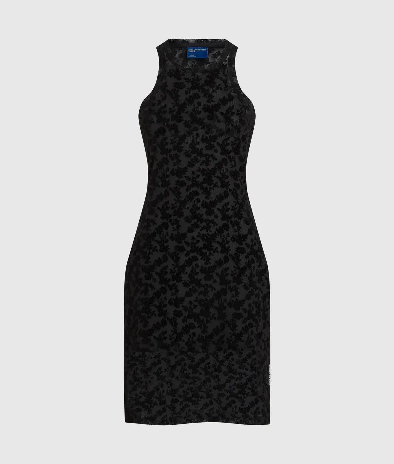 Karl Lagerfeld Floral Mesh Tank Dress Kleid Blumen XS-XL