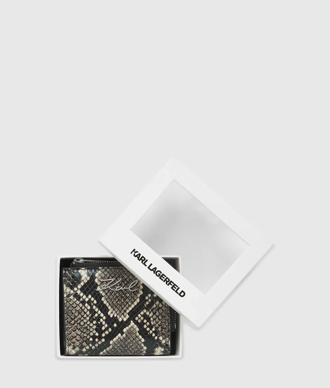 Karl Lagerfeld K/Signature Python Geldbörse Small