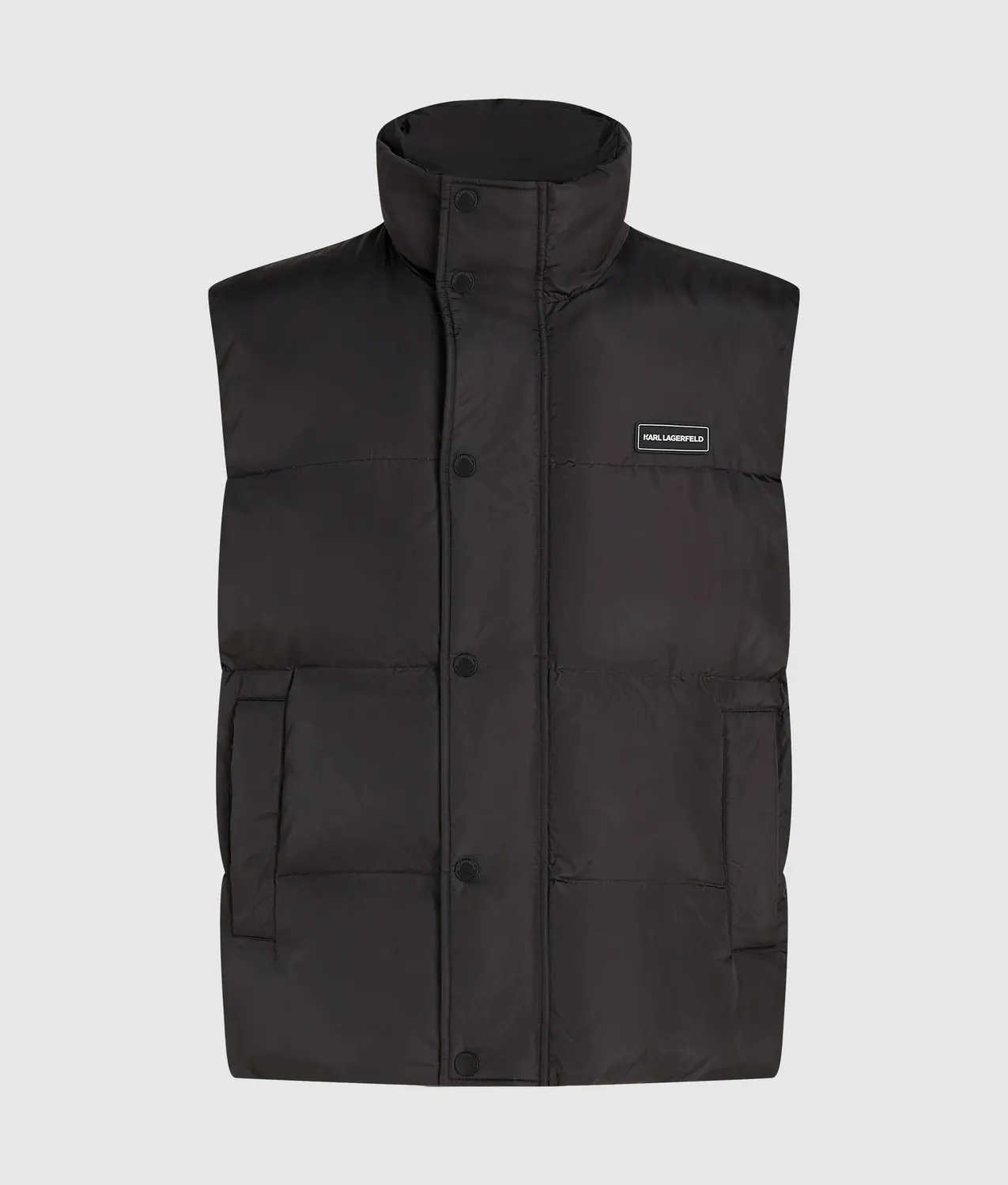 Karl Lagerfeld Logo Patch Puffer Weste Stepp