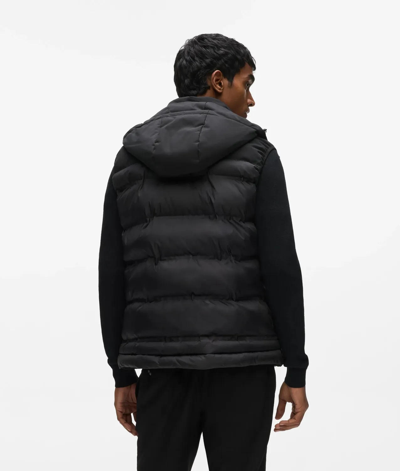 Karl Lagerfeld Hooded Padded Gilet Weste wattiert