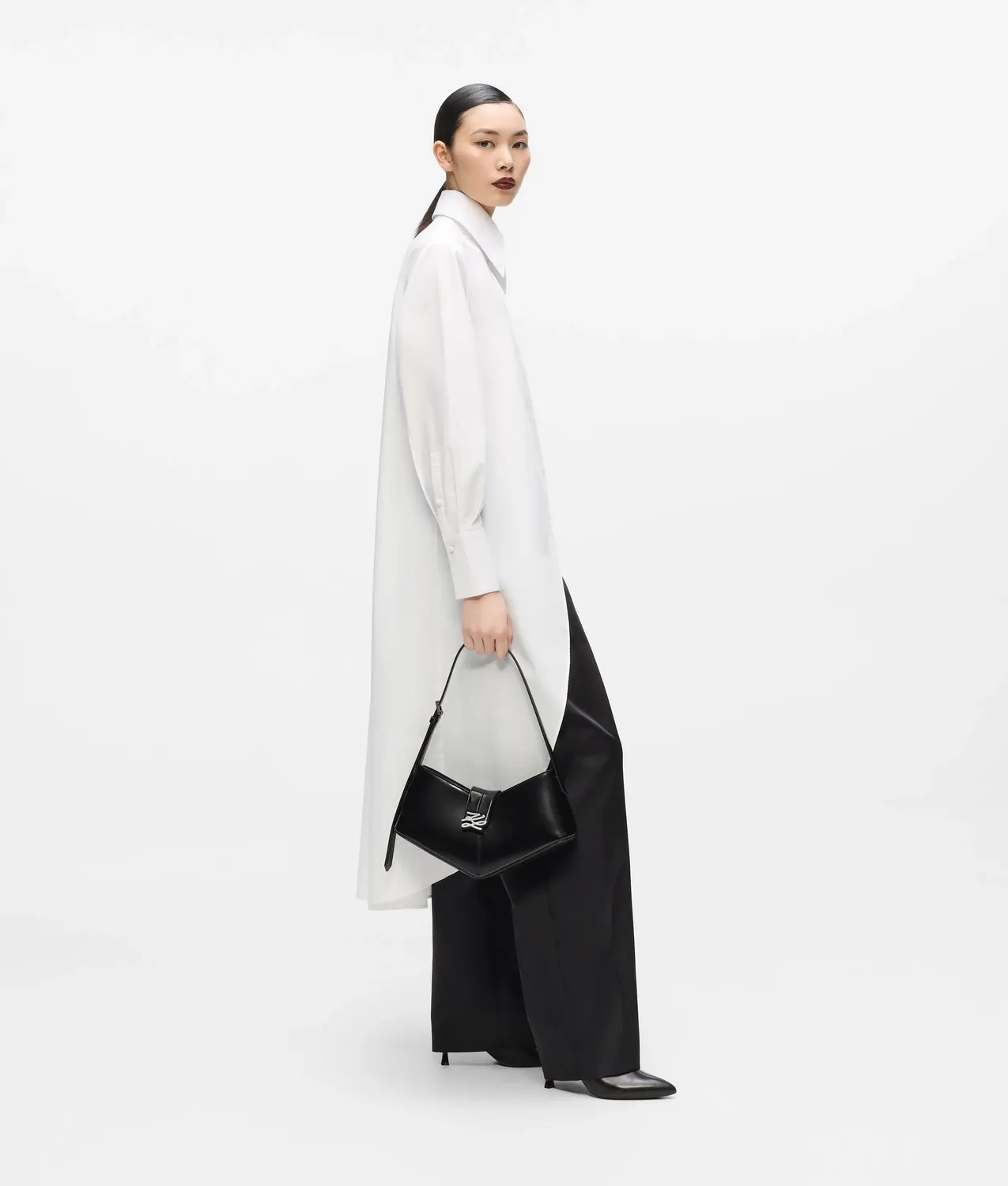 Karl Lagerfeld KL Studio Layered Langhemd Bio-Baumwolle