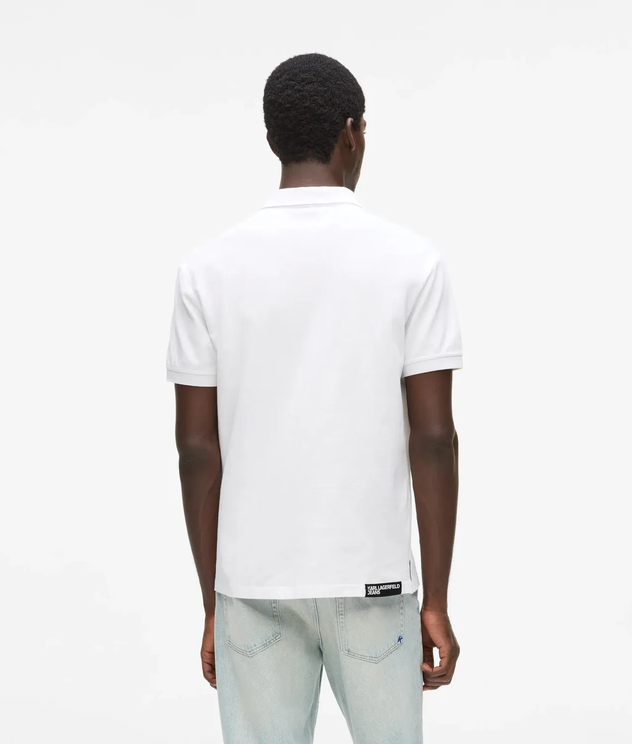 Karl Lagerfeld Jeans Logo Poloshirt Bio-Baumwolle Gr. M
